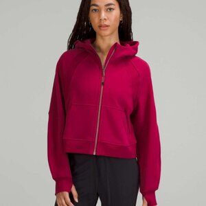 Lululemon Scuba Oversized Full Zip Hoodie Pomegranate Sweatshirt XS/S Trendy